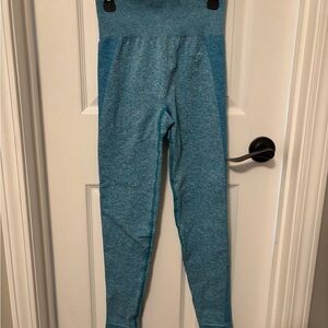 Gymshark Flex High Waisted Leggings in Atlas Blue Marl size small